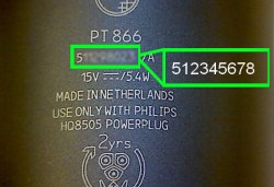 philips trimmer serial number bt3221